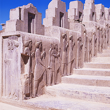 Stairway, Persepolis, UNESCO World Heritage Site, Iran, Middle East