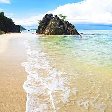 Beautiful clear water at Kuta Beach, Kuta Lombok, South Lombok, Indonesia, Southeast Asia, Asia