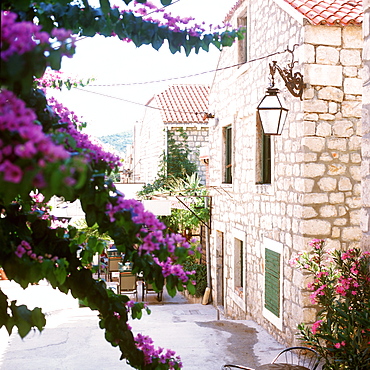 Old stone house in Ston, Peljesac, Dalmatia, Croatia