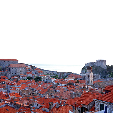 View over Dubrovnik's roofes, Dubrovnik, Dalmatia, Croatia