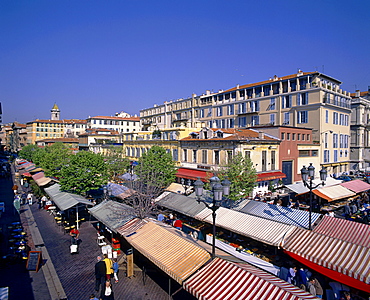 France, French Riviera, Nice, flower market