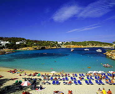 Spain, Ibiza, Cala Portinatx, beach