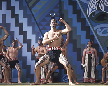 New Zealand, north island, Rotorua Arts Festival, dance and singing performance