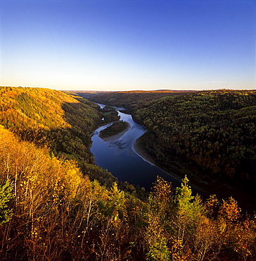 Salmon River in the fall, Gaspe Coast, Quebec