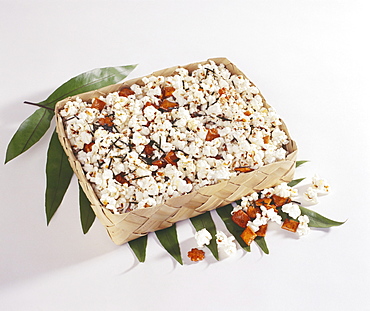 Studio shot of local Hawaiian popcorn with Furikake.