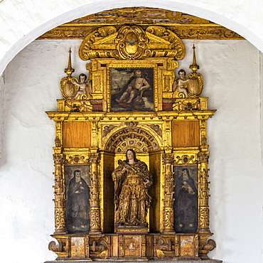 San Francisco Church and Convent, Santa Lucia retable, Quito, UNESCO World Heritage Site, Pichincha Province, Ecuador, South America