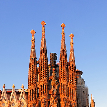 Sagrada Familia, by architect Antonio Gaudi, UNESCO World Heritage Site, Barcelona, Catalonia, Spain, Europe