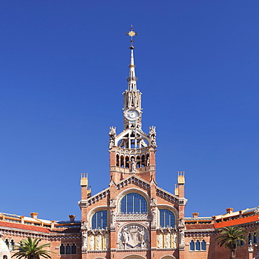 Sant Pau Hospital, Lluis Domenech i Montaner, UNESCO World Heritage Site, Modernisme, Barcelona, Catalonia, Spain, Europe