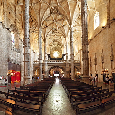 Mosteiro dos Jeronimos (Monastery of the Hieronymites), UNESCO World Heritage Site, Belem, Lisbon, Portugal, Europe