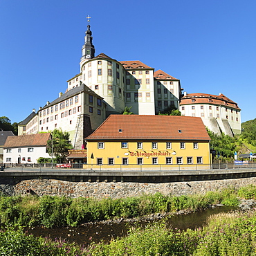 Weesenstein Castle, Mueglitztal Valley, Saxony, Germany, Europe