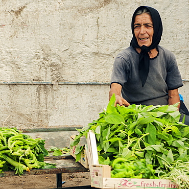 Vegetable market, Corfu, Greece, Europe