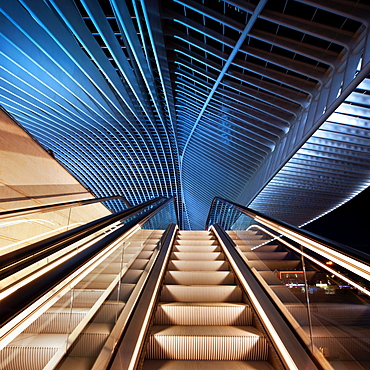 Liege-Guillemins railway station, Liege, Belgium, Europe