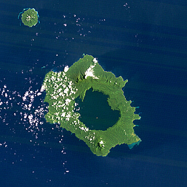 Long Island Volcano, Papua New Guinea, True Colour Satellite Image