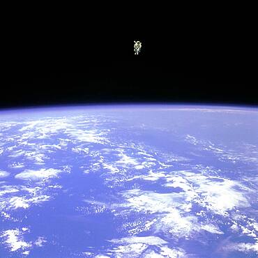 STS-41-B, First Untethered Spacewalk, 1984