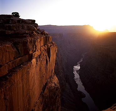 West Rim at sunrise, Grand Canyon, UNESCO World Heritage Site, Arizona, United States of America (U.S.A.), North America