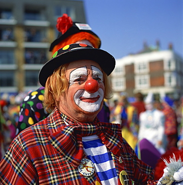 Clown convention, Bognor Regis, West Sussex, England, United Kingdom, Europe