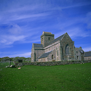 Abbey on Iona, Scotland, United Kingdom, Europe