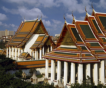 Wat Suthat, Bangkok, Thailand, Southeast Asia, Asia