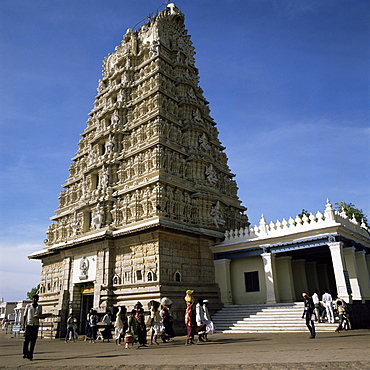 Chamundi Hill Temple, Mysore, Mysore state, India, Asia