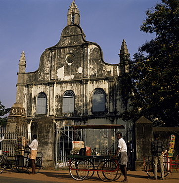 St. Francis' church, the first burial place of Vasco da Gama, Cochin, Kerala state, India, Asia