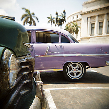 Old American car, Havana, Cuba, West Indies, Central America