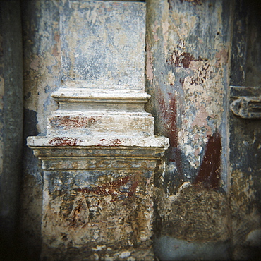 Wall detail with old paint, Havana, Cuba, West Indies, Central America