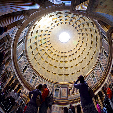 Interior, Pantheon, Rome, Lazio, Italy, Europe