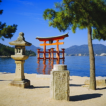 Floating Torii, Miyajima Island near Hiroshima, Japan