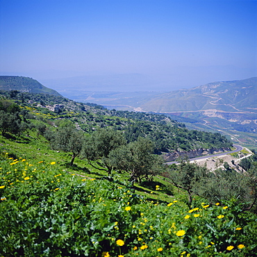 Umm Qais by the Sea of Galilee, Jordan, Middle EastUmm Qais is the biblical city of Gadara of the story of the Gadarene swine