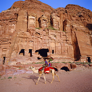 1st century AD Nabatean Corinthian Tomb, Wadi Musa, Petra, Jordan, Middle East