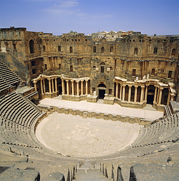 Roman Amphitheatre, 2nd century AD, Bosra, Syria, Middle East