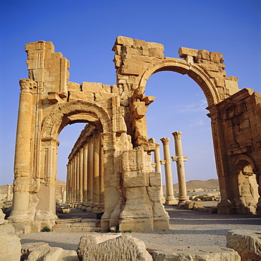 Roman Triumphal Arch, 1st century AD, Palmyra, Syria, Middle East