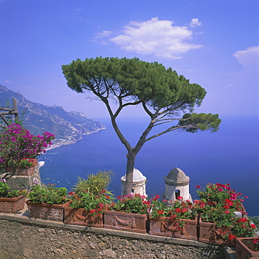 Villa Rufolo, Ravello, Costiera Amalfitana (Amalfi Coast), UNESCO World Heritage Site, Campania, Italy, Europe