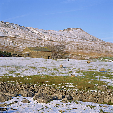 Yorkshire Dales in winter, North Yorkshire, England, United Kingdom, Europe