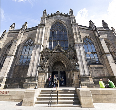 St. Giles' Cathedral West Front, Edinburgh, Scotland, United Kingdom, Europe