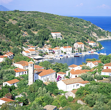 Kioni bay, Ithaca, Ionian Islands, Greek Islands, Greece, Europe