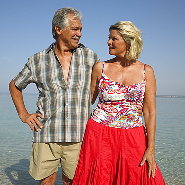 Senior couple on beach