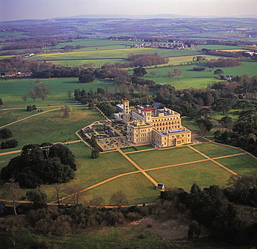 Aerial image of Osborne House, Isle of Wight, England, United Kingdom, Europe