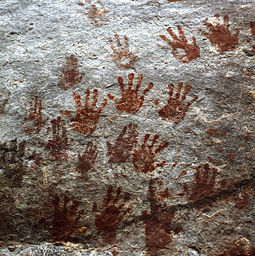 Karowrieng rock paintings, Chi-Chi Gorge, Upper Mazaruni District, Guyana, South America