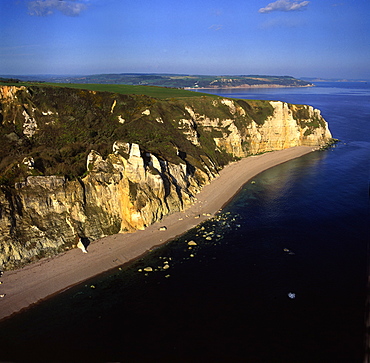 Aerial image of Beer Head, south of Beer, Devon, England, United Kingdom, Europe