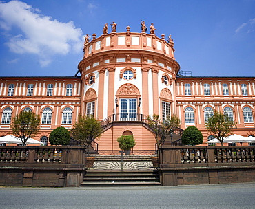 Schloss Biebrich palace, Biebrich borough, Wiesbaden, Rhine, Hesse, Germany, Europe