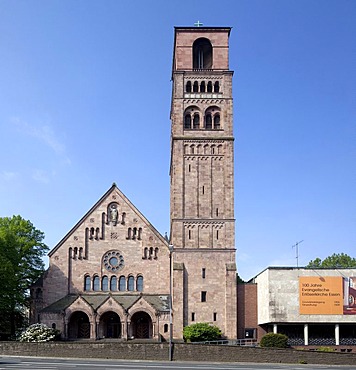 Erloeserkirche church of the Redeemer, Essen, Ruhrgebiet region, North Rhine-Westphalia, Germany, Europe