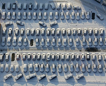 Aerial photo, Bockum-Hoevel Automeile Potthoff, car dealer, Hamm, Ruhr area, North Rhine-Westphalia, Germany, Europe