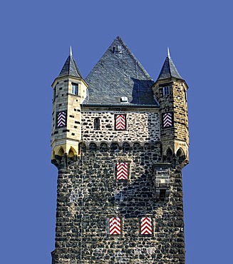 Town fortifications and Obertor Gate, Mayen, Rhineland-Palatinate, Germany, Europe