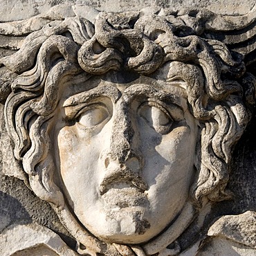 Apollo temple, Medusa head, Didyma, Turkey