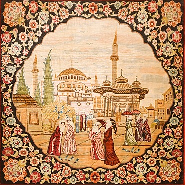 Silk carpet motive, Antalya, Turkey