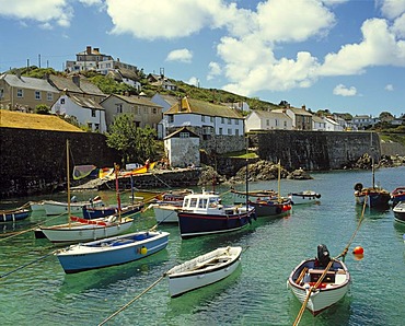 Fishing boats, Coverack, Cornwall, England, United Kingdom, Europe