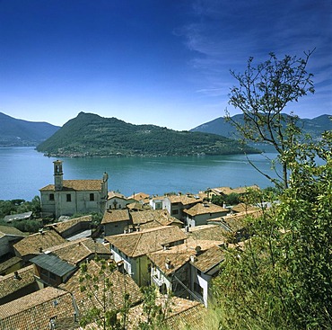 San Marasino, Lago d'Iseo, Lombardy, Italy, Europe