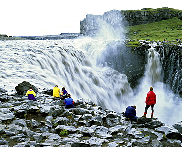 Dettifoss Waterfall, Joekulsa a Fjoellum river, Iceland