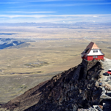 House on the Altiplano, high plateau near La Paz, Bolivia